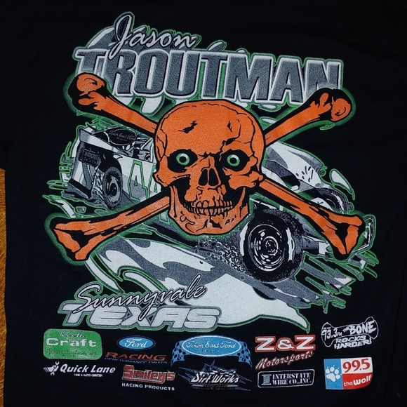 Local dirt track racing graphic t shirt "jason tro - Picture 4 of 6
